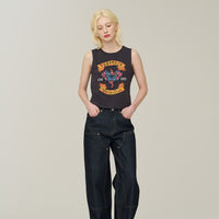 W Tattoo Sleeveless - D/Grey