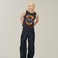 W Tattoo Sleeveless - D/Grey