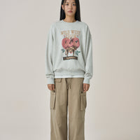 W Vintage Heart Graphic Sweatshirt