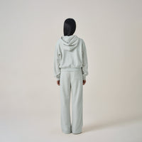 W Vintage Logo Crop Hoodie