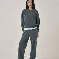 W Flower Embroidered Sweatshirt