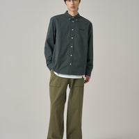 Logo Embroidered Cotton Shirt