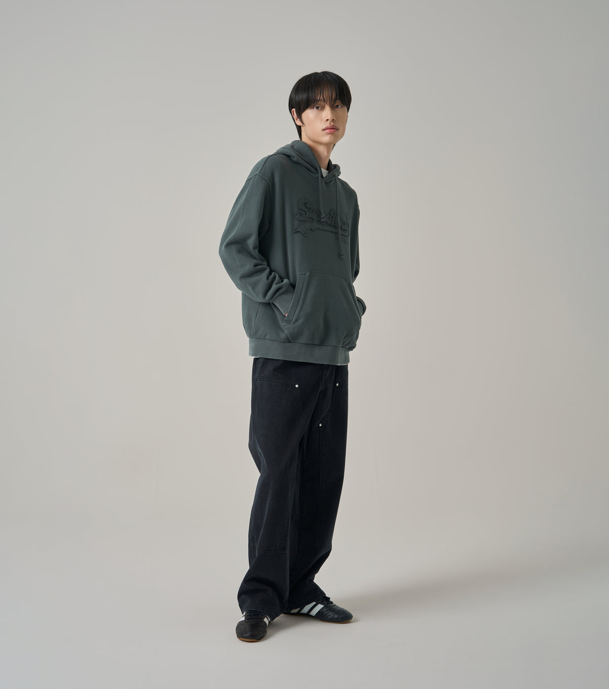 Double Knee Denim Carpenter Pants 2