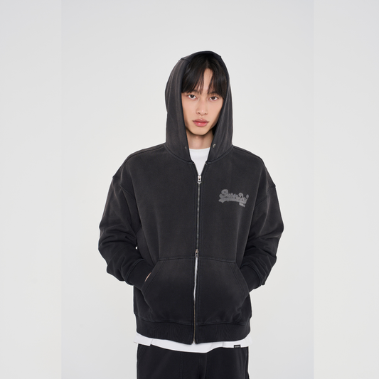 Vintage Zip-Up Hoodie