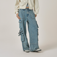 W Vintage Cargo Denim Pants