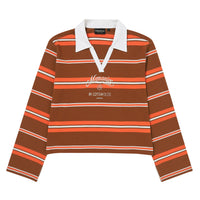 W Stripe Collar Long Sleeve