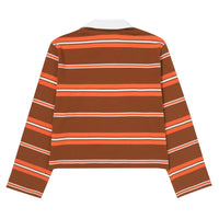 W Stripe Collar Long Sleeve