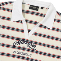 W Stripe Collar Long Sleeve