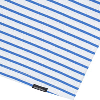 W Stripe Crop Rugby Shirt - White