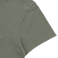 W Vintage Art Crop T-Shirt - Khaki