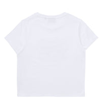 W Vintage Art Crop T-Shirt - White