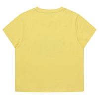 W Vintage Art Crop T-Shirt - Yellow