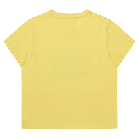W Vintage Art Crop T-Shirt - Yellow