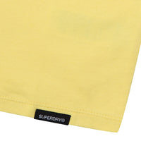 W Vintage Art Crop T-Shirt - Yellow