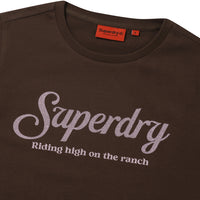 W Hotfix Logo T-Shirt - Brown
