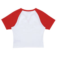 W Cap Sleeve T-Shirt - Red