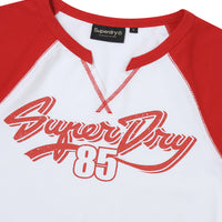 W Cap Sleeve T-Shirt - Red