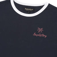 W Summer Ringer T-Shirt - D/Navy