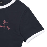 W Summer Ringer T-Shirt - D/Navy