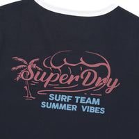 W Summer Ringer T-Shirt - D/Navy