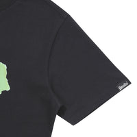 W Watercolor Graphic T-Shirt - Black