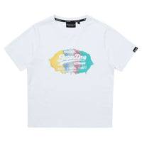 W Watercolor Graphic T-Shirt - White