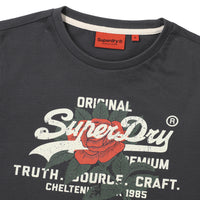 W Rose T-Shirt - Charcoal