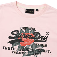 W Rose T-Shirt - L/Pink
