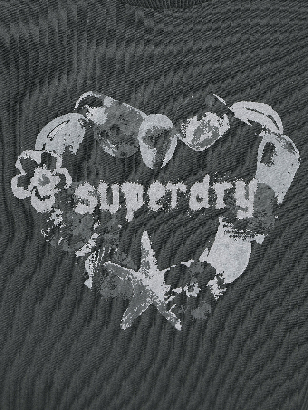 W Heart Print T-Shirt