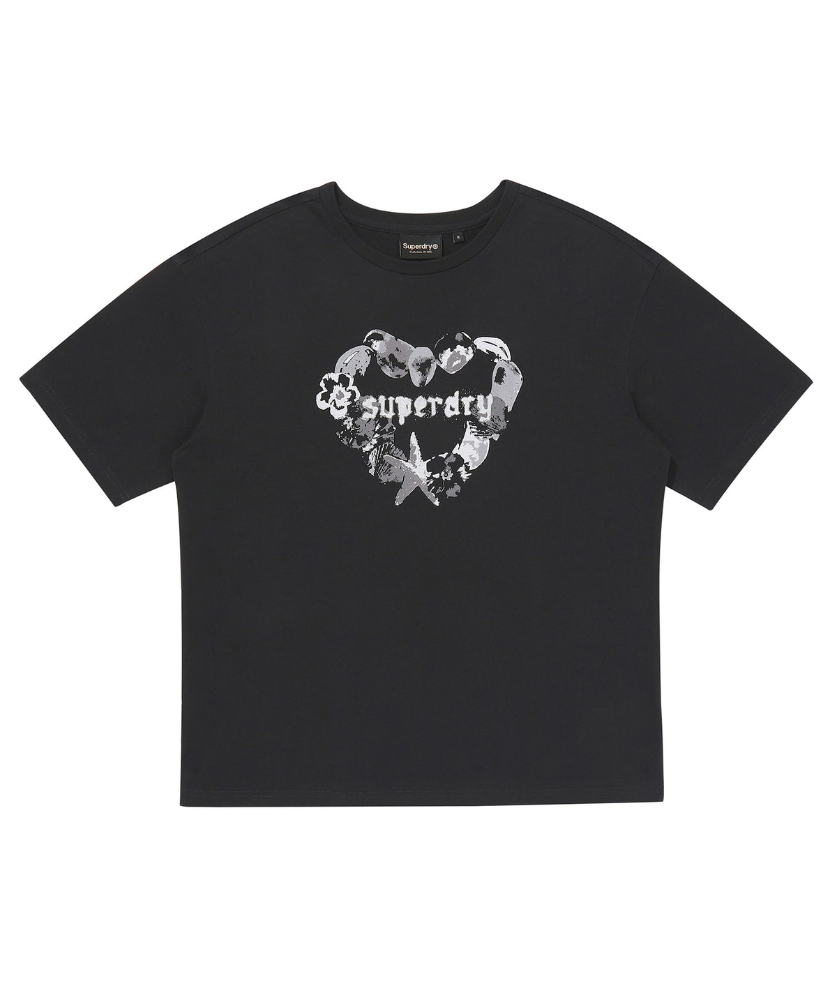 W Heart Print T-Shirt 2