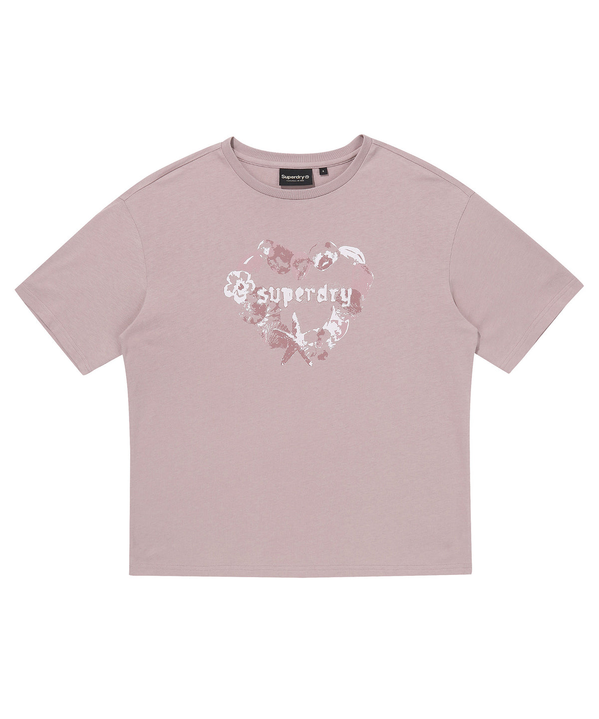 W Heart Print T-Shirt 2