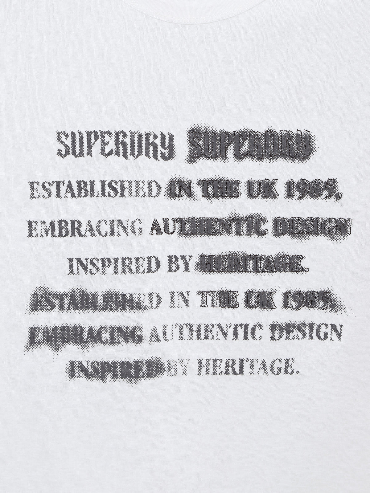 W Vintage Lettering T-Shirt
