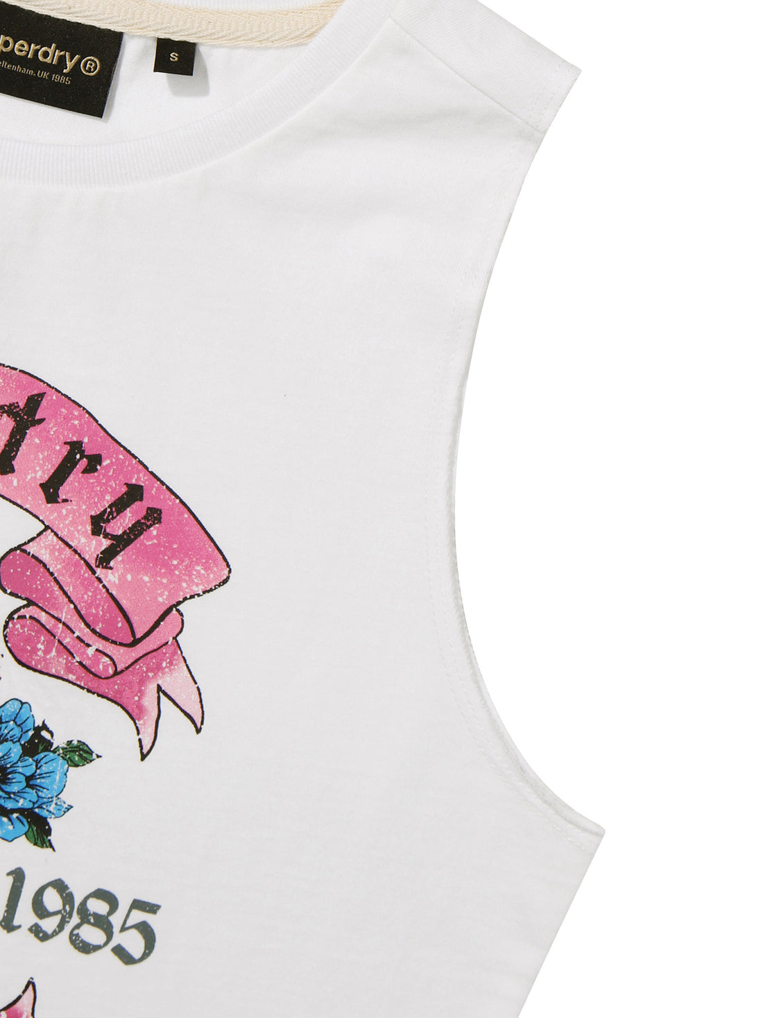 W Tattoo Sleeveless - White