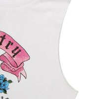 W Tattoo Sleeveless - White