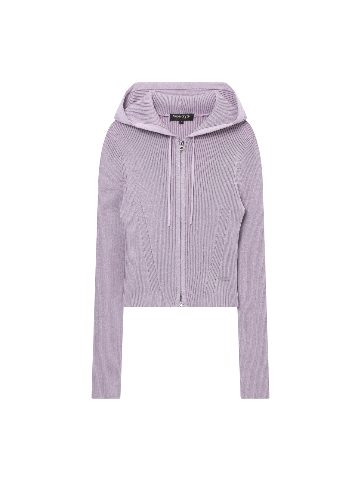 W Vintage Rib Knit Zip Up