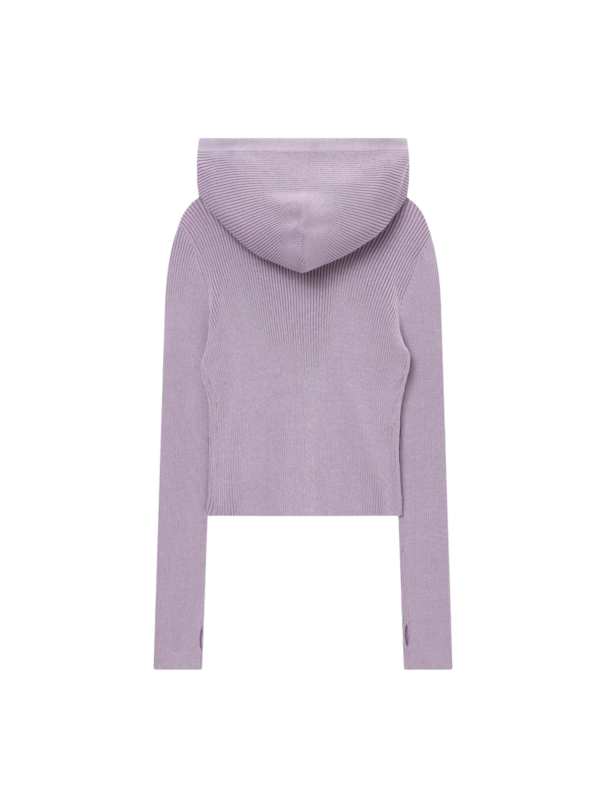 W Vintage Rib Knit Zip Up