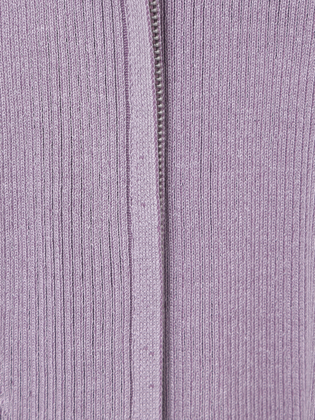 W Vintage Rib Knit Zip Up