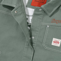W Zip Through Chore Jacket - Khaki