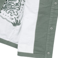 W Zip Through Chore Jacket - Khaki