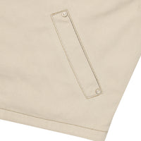 W Zip Through Chore Jacket - L/Beige