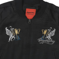 W Skating Club Crop Sukajan Jacket - Black