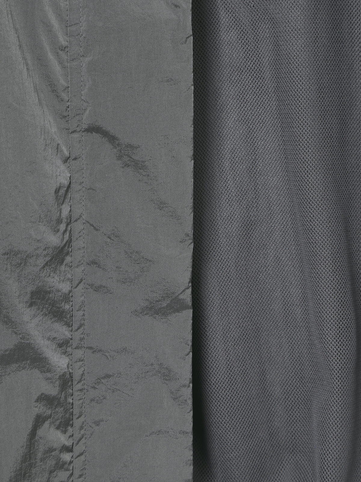 Glossy Nylon Zip-Up Jacket