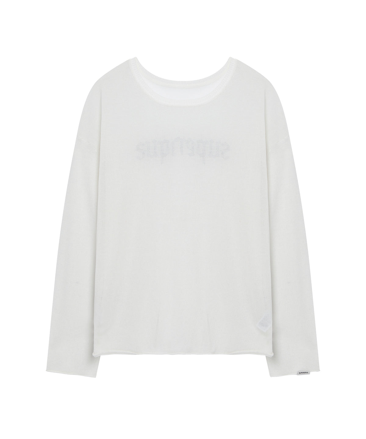 W Linen Knit Long Sleeve