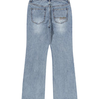 W Lowrise Boots-Cut Denim Pants