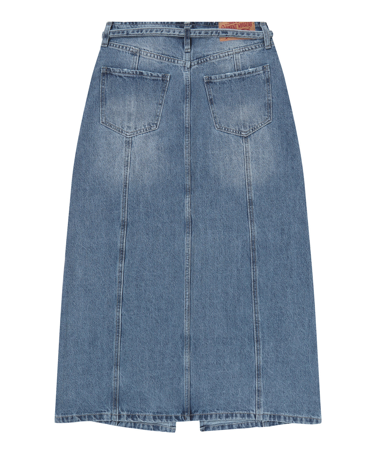 W A Line Denim Maxi Skirt - M/Indigo