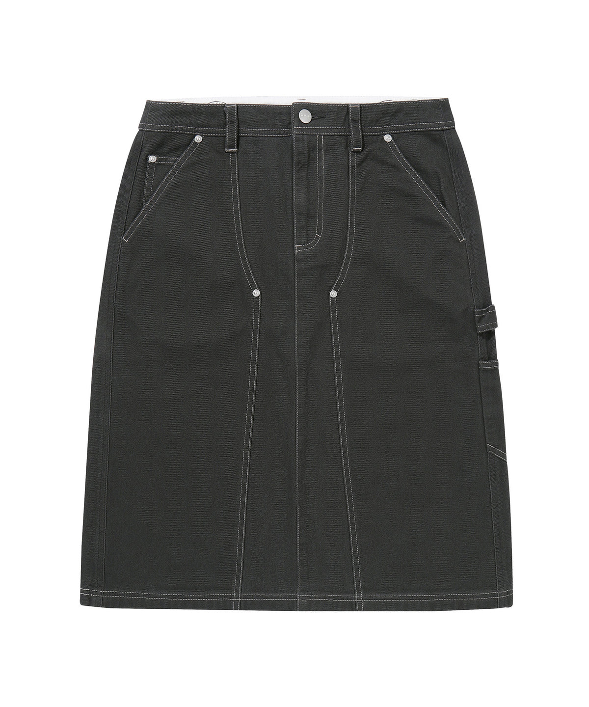 W Long Capenter Skirt - Charcoal