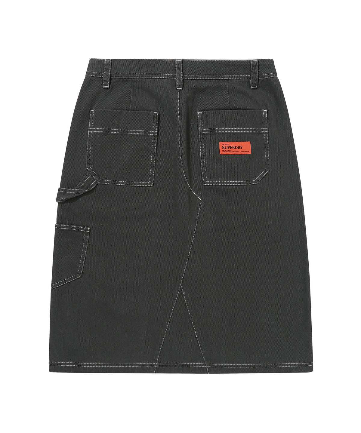 W Long Capenter Skirt - Charcoal