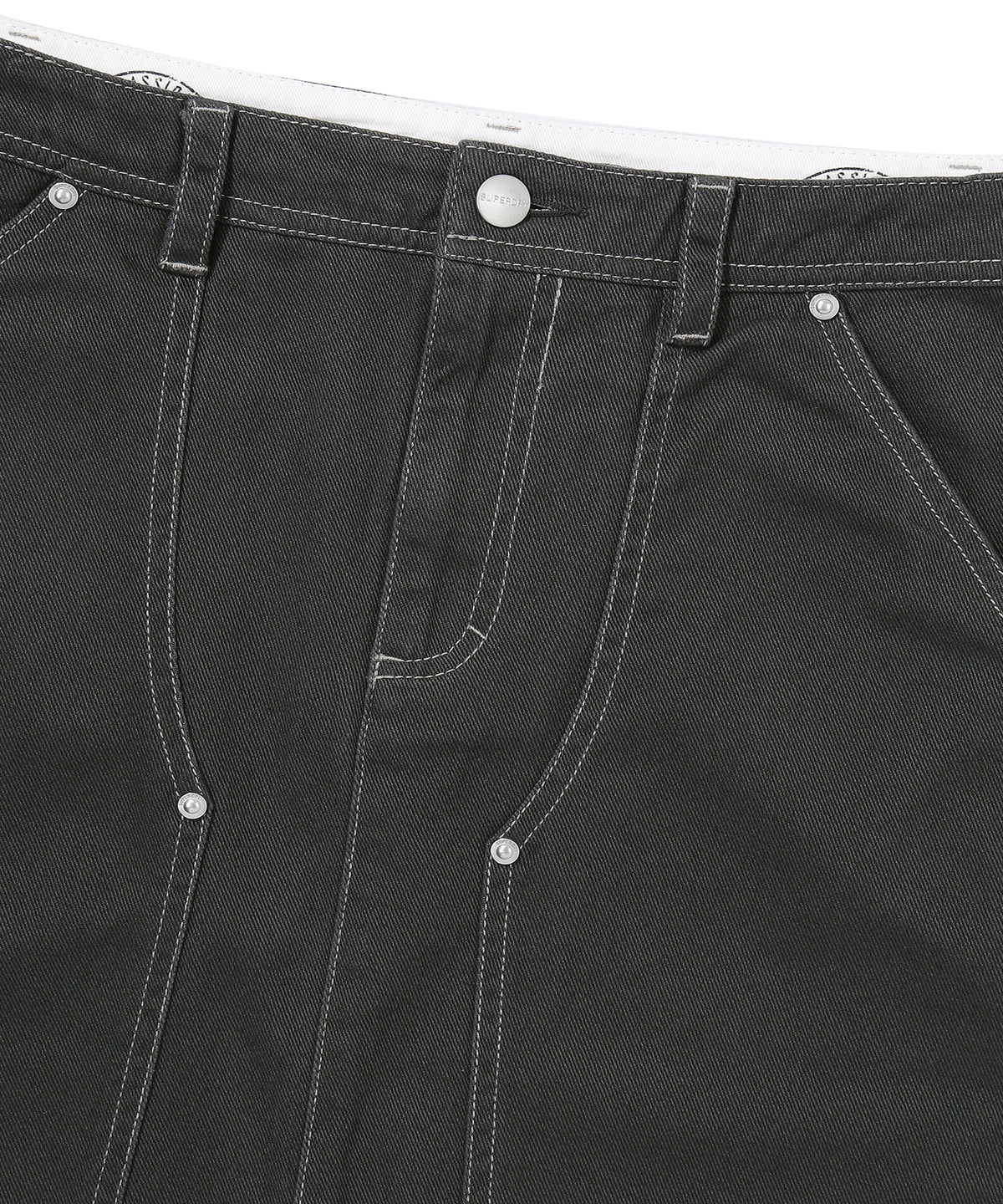 W Long Capenter Skirt - Charcoal