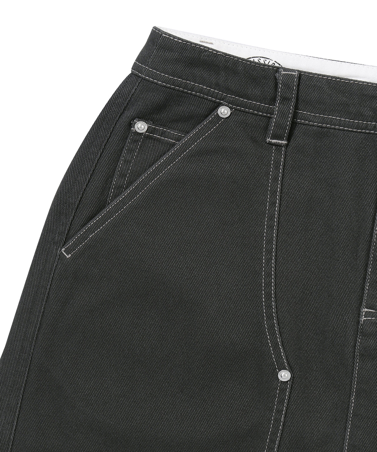 W Long Capenter Skirt - Charcoal