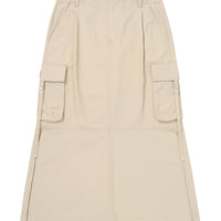 W Long Cargo Skirts - Beige
